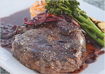 steak and broccoli